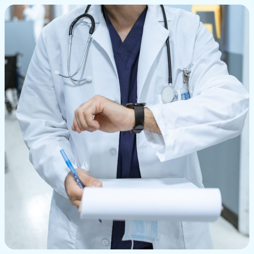 Doctor Checking Watch